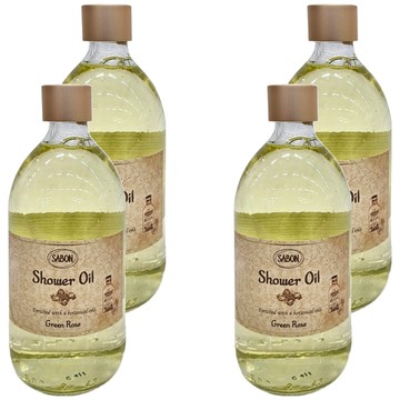 SABON 綠玫瑰沐浴油  500ml  4瓶