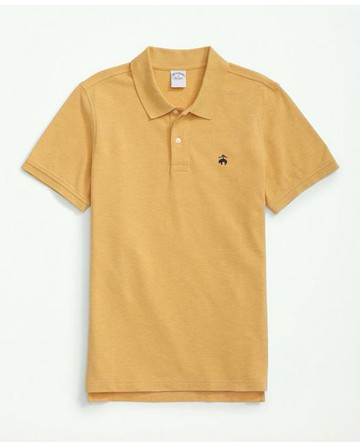 Brooks Brothers Men's Golden Fleece Stretch Supima Polo Shirt | Yellow Heather | Size XS