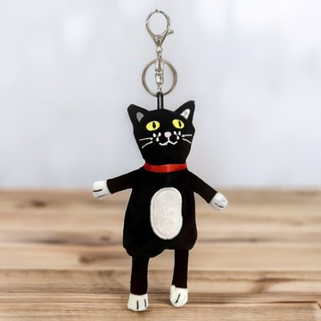 欠揍貓/黑貓絨毛零錢包吊飾/耳機包 酷樂村 現貨販售