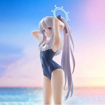 新品優惠！！！蔚藍檔案手辦碧藍月雪宮子泳裝二次元美女動漫可愛色模型桌面擺件
