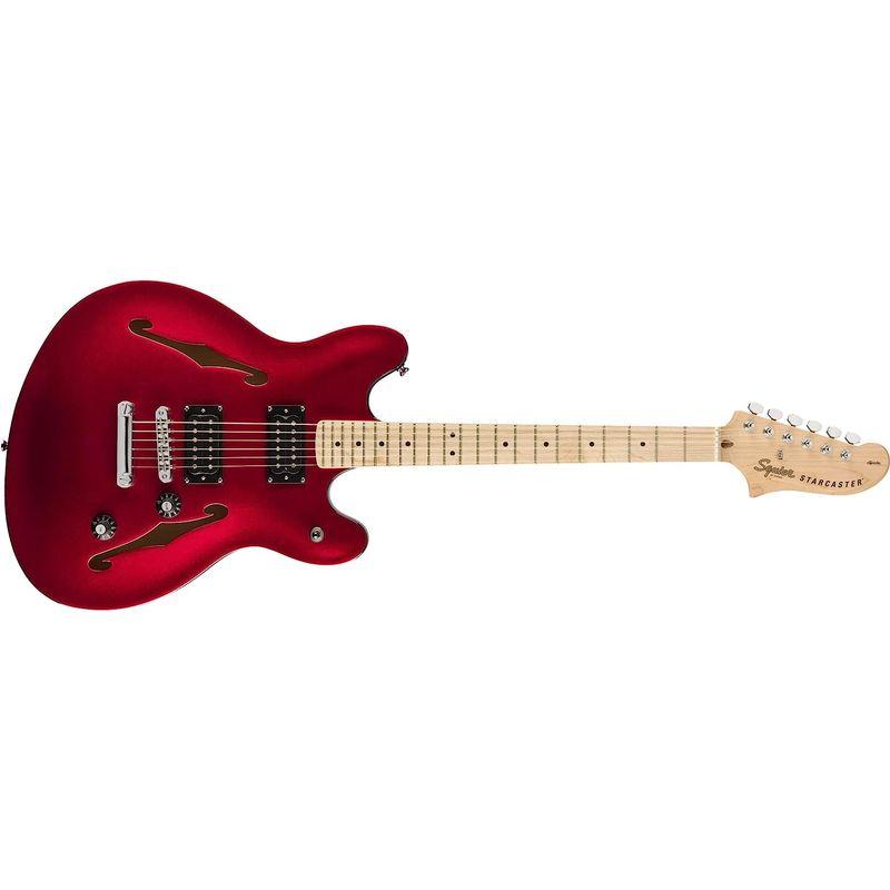 エレキギター Squier by Fender Affinity Starcaster?, Candy Apple Red ソフトケース付き