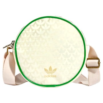 adidas 愛迪達 ROUND BAG 斜背包 IS3008 1.5L  5 x 17 x 17cm  米色  1個