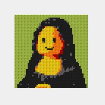 꾹꾹블럭 - 韓國馬賽克咕咕拼豆組- Q版蒙娜麗莎