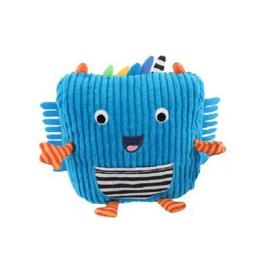 美國 Sassy小怪獸搖鈴安撫玩偶 -藍色 巴比weee