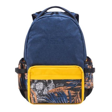 SOLIS 【反光骷髏系列】ONES 小尺寸前袋款電腦後背包