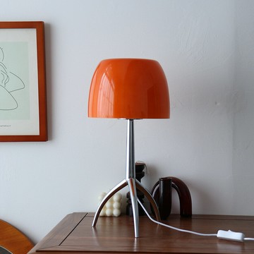 ins意大利復古玻璃檯燈臥室床頭小夜燈裝飾鐵藝檯燈民宿韓國網紅 雙11全館免運