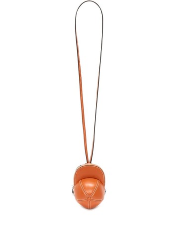 JW Anderson - Cap zip-fastening mini bag - women - Calf Leather (top grain)/Suede - One Size - Brown