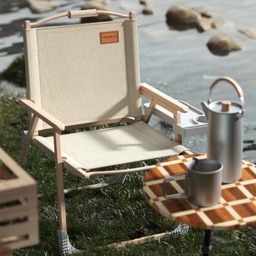 牧高笛戶外折疊椅子露營野餐躺椅便攜式超輕克米特椅美術寫生椅釣
