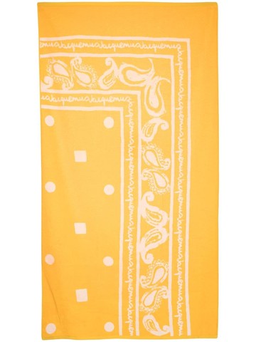 Jacquemus - La Serviette Bandana cotton towel - unisex - Cotton - OS - Yellow