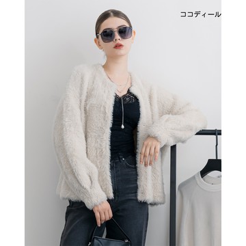 【ココディール】象牙色雙面羽絲外套 O4W33267