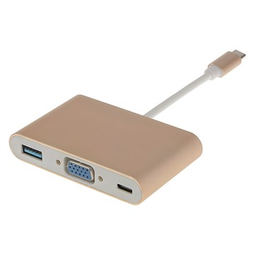 MOMAX 精英USB Type C to VGA轉換器 鋅合金材質 1200P高畫質  DHC3L  1個