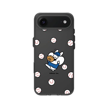 iPhone Air Clear (相機按鈕) 酷墨灰 - Usagyuuun 小突兔 - 來打棒球吧