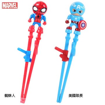 漫威英雄蜘蛛人美國隊長兒童學習筷練習筷筷子環保餐具 485016/485023【卡通小物】