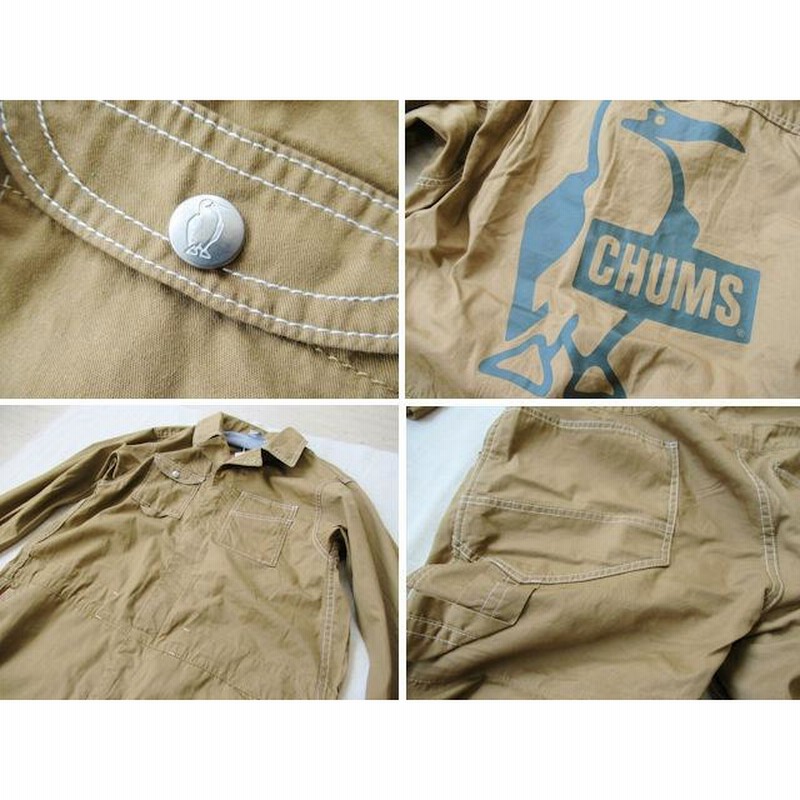 セール！チャムス/CHUMS【難燃ジャンプスーツ・ツナギ】キャンプ 焚き火 Flame Retardant Jump Suit Light  CH04-1298/ブラウン | LINEブランドカタログ