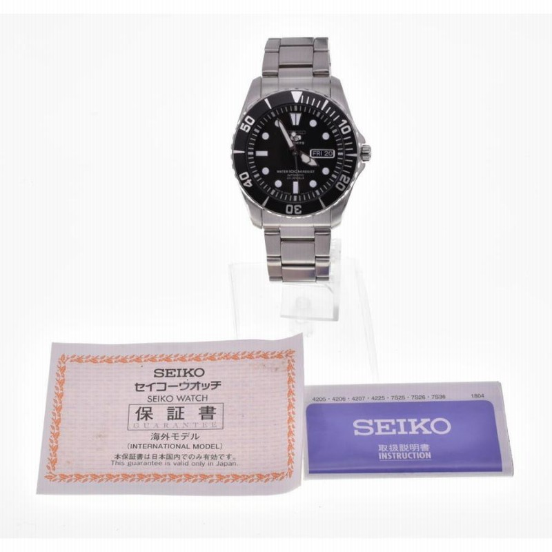 SEIKO 5 SPORTS 7S36-03C0 裏スケ ダイバーズ 自動巻 SEIKO-5SPORTS
