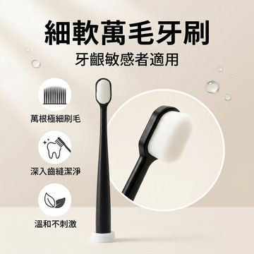 【台灣現貨】 萬毛牙刷 細軟毛成人萬根刷 極細柔軟刷毛 潔淨 護齦 牙齒清潔