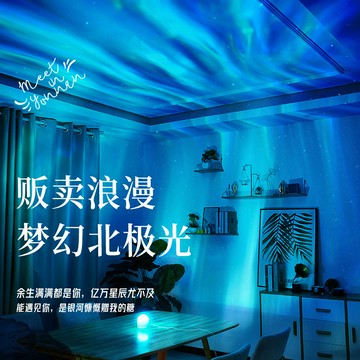 🌌限時特價&免運促銷🌠氛圍燈 小夜燈 房間氣氛燈 流动投影燈 臥室燈 儀式感 裝飾燈 水波紋燈 交換禮物