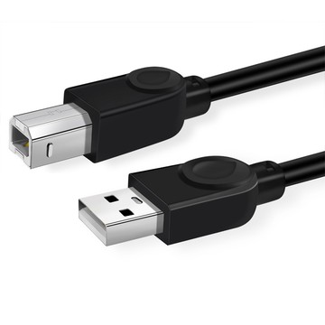 A公 - B公 USB2.0 A公對B公銅芯列印掃描器連接傳輸線-10m