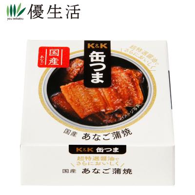 防災 備蓄 おつまみ K＆K 缶つま 国産あなご蒲焼12缶 送料無料