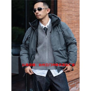 臺州軍鳥無標連帽棉服Gen2.2格子布防風雪保暖戶外滑雪服輕柔外套