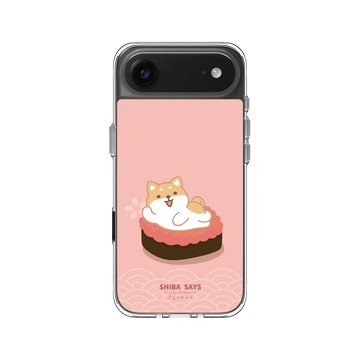 iPhone Air Clear Case（相機按鈕） 透明 - 柴語錄 Shiba Says - 廢柴鮭魚卵
