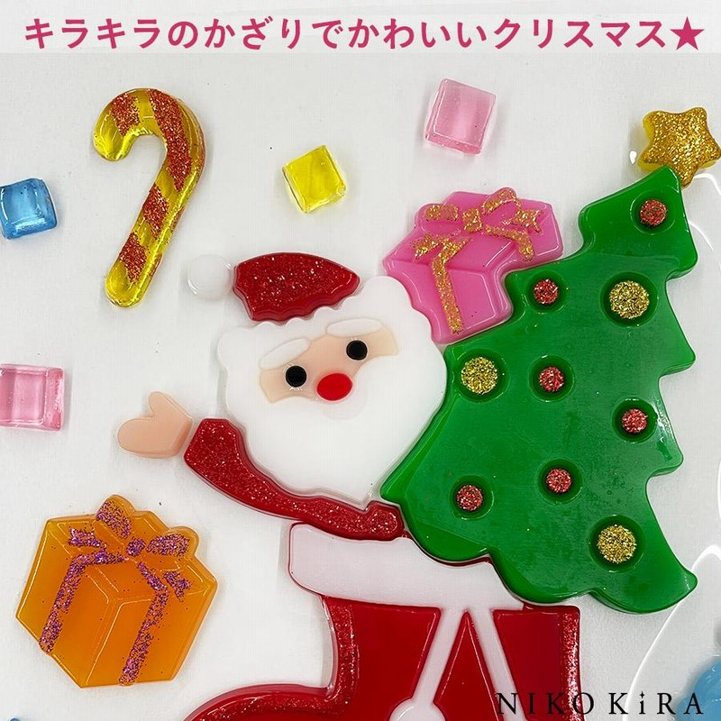 クリスマス☆キラキラ サンタ 雪だるま♡ファーボール
