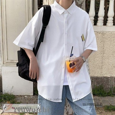 シャツ メンズ 半袖シャツ 夏 7分袖シャツ 開襟シャツ ワイシャツ カジュアル 通勤 紳士服 トップス 21夏 メンズファッション 薄手 通販 Lineポイント最大get Lineショッピング