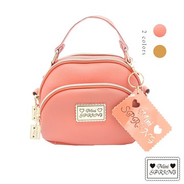 MINI SPRING-經典法式餅乾小巧包 皮質斜背包 皮質手提包 MIT台灣製造皮包 -多色【APP下單 天天10%點數回饋】