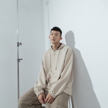 長方格開襟連帽上衣 兩色售 S-XL