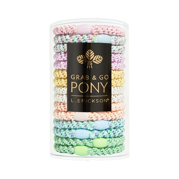 L. ERICKSON 彈力髮圈桶15入-粗版〈糖果粉〉