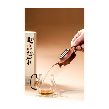 立系列 崇方 宜興朱泥紫砂壺一人飲現代泡茶器 辦公家用110cc