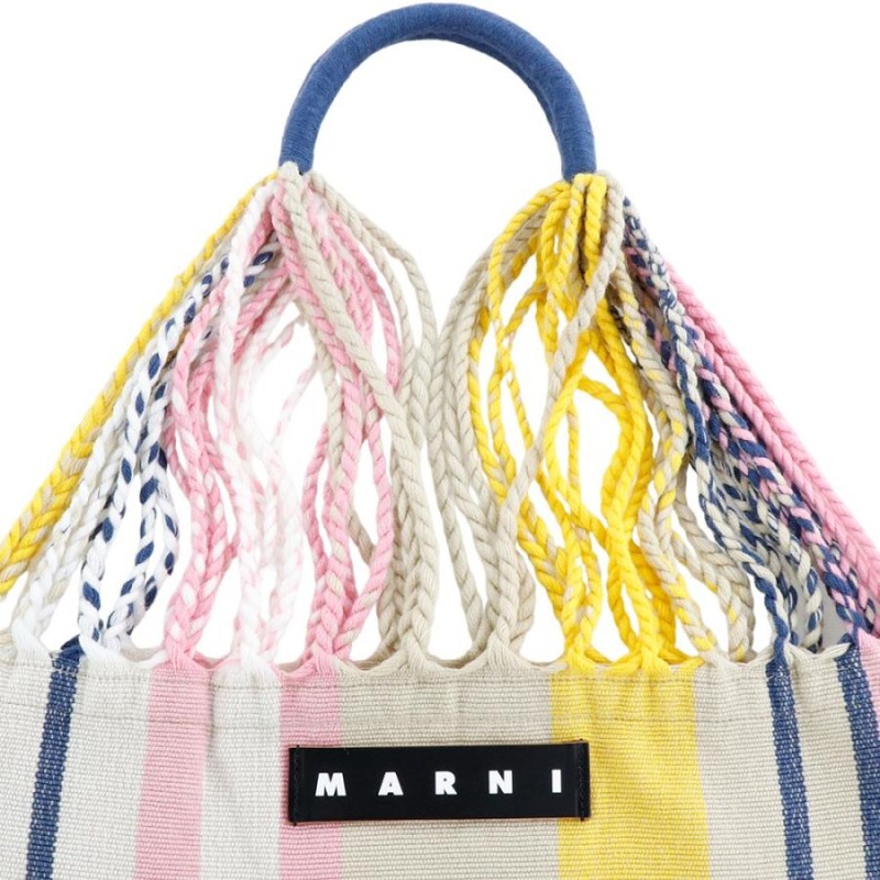 マルニフラワーカフェ ハンモックバッグ ストライプ MARNI FLOWER CAFE トートバッグ ハンドバッグ マルニマーケット Marni  Market | LINEブランドカタログ