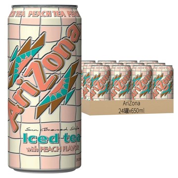 AriZona 水蜜桃風味茶  650ml  24罐