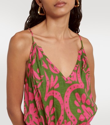 Velvet Sasha printed cotton gauze midi dress