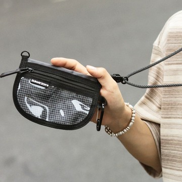 半圓系列卡套 校牌公交卡證件套 輕戶外機能風零錢包 海鹽卡其色