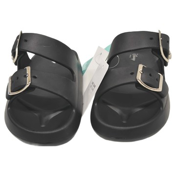 BORUI 柏睿鞋業 兒童款 米奇厚底防水鬆鬆拖鞋 122168C  170mm  黑色