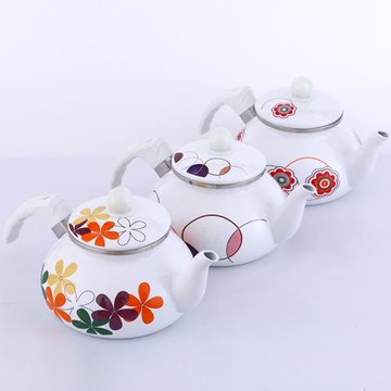 2.4升加厚涼水壺 搪瓷壺 電磁爐可用搪瓷水壺 茶壺 搪瓷茶壺