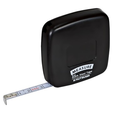 KUTSUWA 超薄捲尺 鋼捲尺 捲尺寬度6mm  1個  3.5m