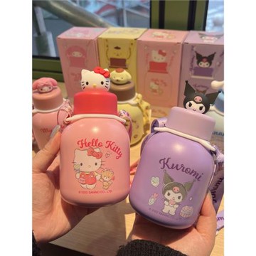 可愛正版三麗鷗保溫杯凱蒂貓玉桂狗兒童高顏值少女心不銹鋼水杯萌