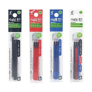 PILOT Frixion 三色按鍵魔擦筆專用替芯0.5mm(3支/組) LFBTRF-30EF