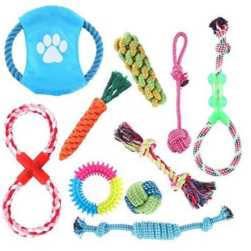 Dasmarine 10 個 犬ロープおもちゃ 犬おもちゃ 犬用玩具 噛むおもちゃ ペット用 コットン ストレス解消 セット 丈 通販 Lineポイント最大0 5 Get Lineショッピング