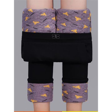 棉褲女冬加絨加厚高腰外穿保暖褲超厚大碼小腳東北打底褲桑蠶絲