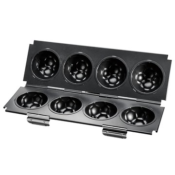 SaNNeNg 三能 4連足球模 1000系列 不沾  400 x 135 x 90mm  1個  黑色