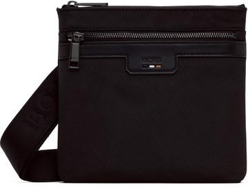 BOSS 黑色 Envelope 斜挎包