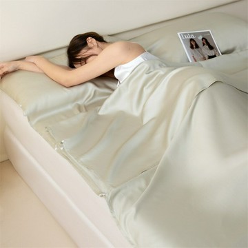 純色天絲旅行隔臟睡袋出差酒店賓館便攜式防臟睡袋床單被套三件套