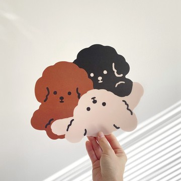 🇰🇷 韓國KKOBA 現貨 Mill and Moi 貴賓狗 比熊 狗狗 滑鼠墊 造型滑鼠墊