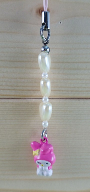 【震撼精品百貨】My Melody 美樂蒂 手機吊飾 MM坐 震撼日式精品百貨