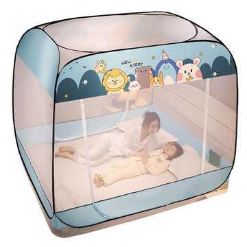 蚊帳家用2021新款免安裝蒙古包蚊帳2022臥室高級防摔摺疊紋帳