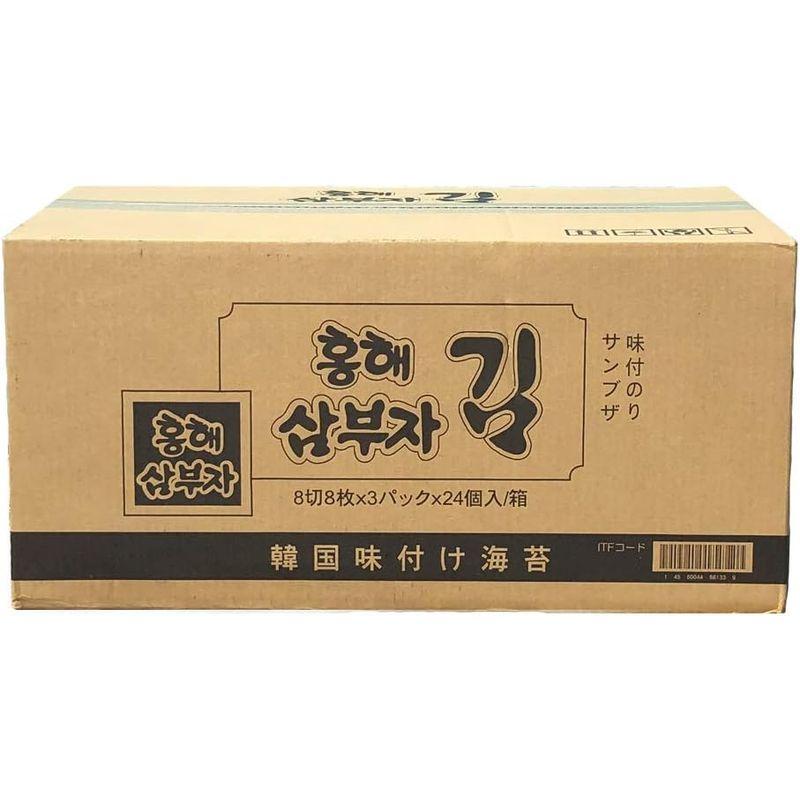 お買い得 三父子 (サンブジャ) 韓国 味付け 海苔 １箱(9枚ｘ３個ｘ２４袋入り) のり 焼きのり ふりかけ 韓国海苔 韓国食品