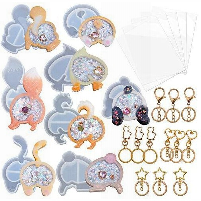 Funshowcase 動物 お尻 シリコンモールド 流砂型 中身がシャカシャカ動く シェイカーモールド レジン型8個 プラ板 通販 Lineポイント最大0 5 Get Lineショッピング